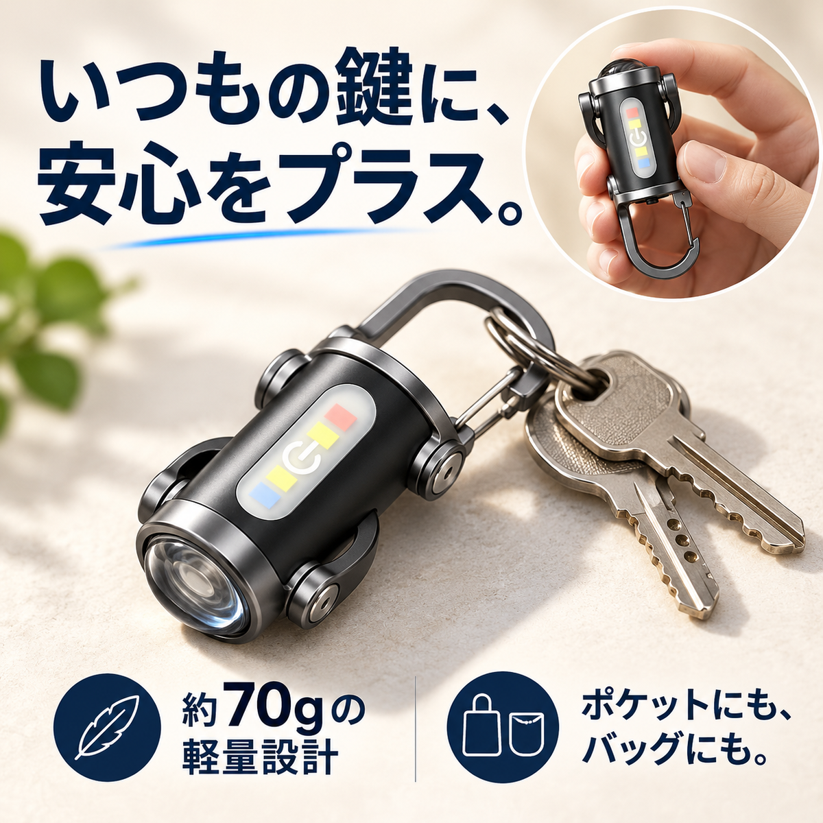 LightSafeOne™ - いざという時の安心を、いつもポケットに. !